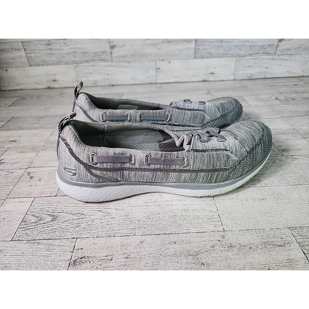 Women's Gray Slip-On Knit Casual Shoe